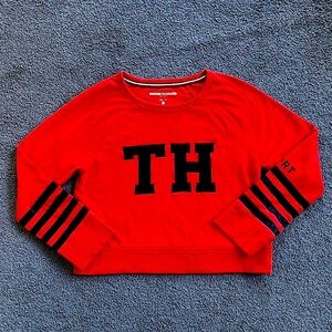 Boy’s Tommy Hilfiger red embroidered sweatshirt